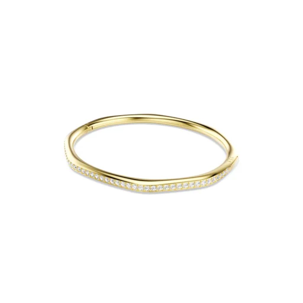 Swarovski 'Dextera Octagon' Women's Gold Plated Metal Bracelet - Gold M