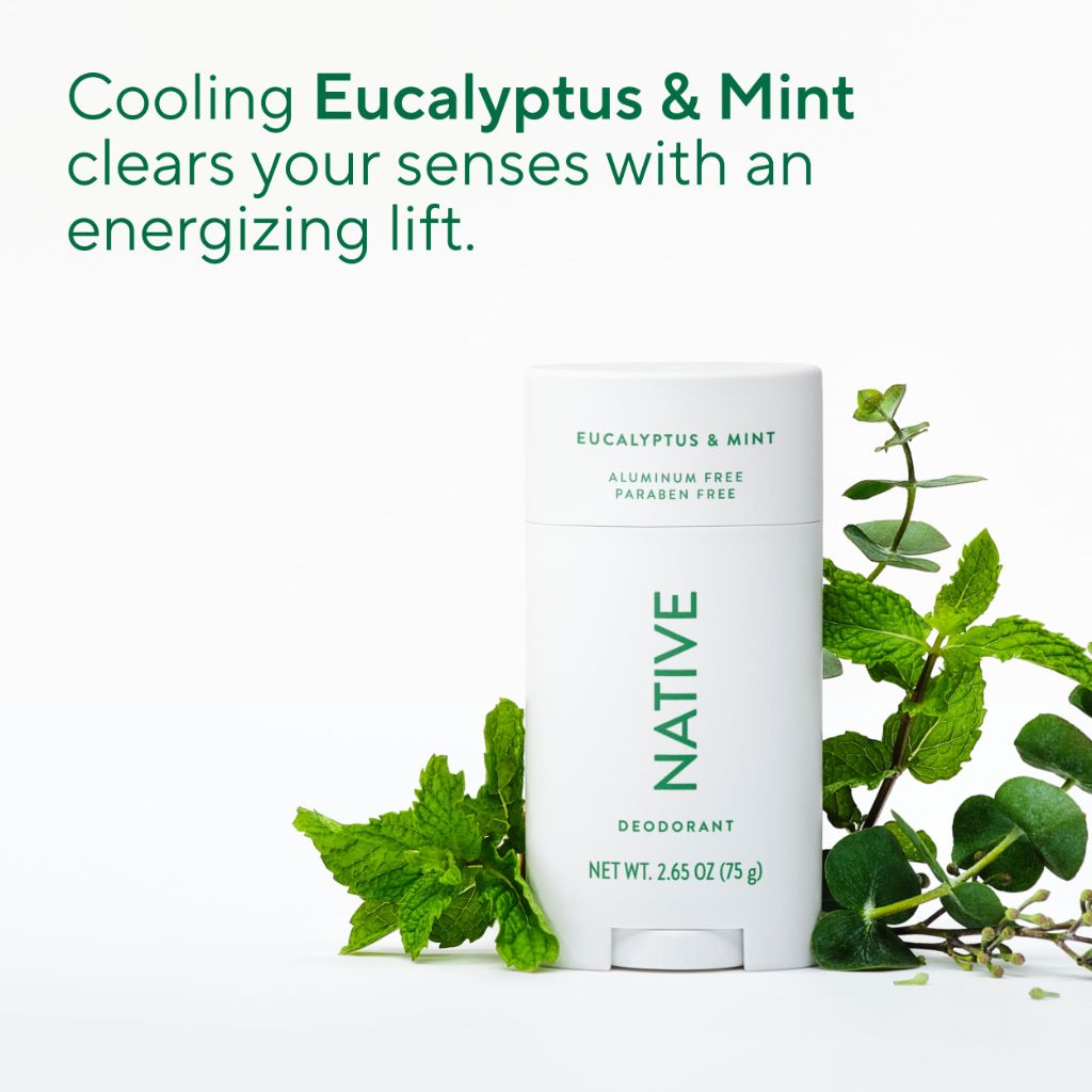 Native Aluminum Free Clean Deodorant - Eucalyptus & Mint, 2.65 oz.