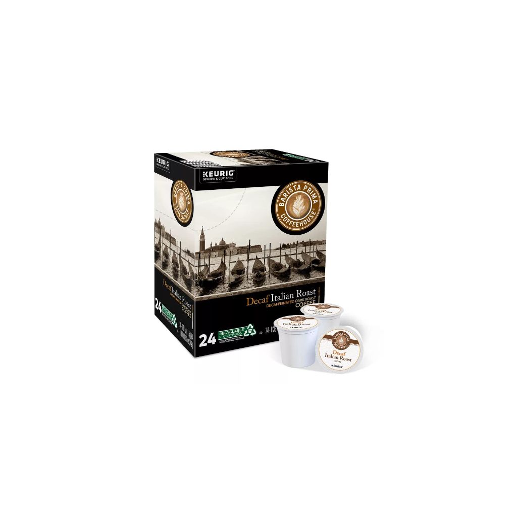 Barista Prima Coffeehouse Decaf Italian Roast KCups 96ct