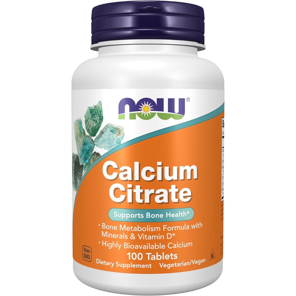 Calcium Citrate with Minerals and D, 100 Tablets, Now Foods