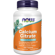 Calcium Citrate with Minerals and D, 100 Tablets, Now Foods