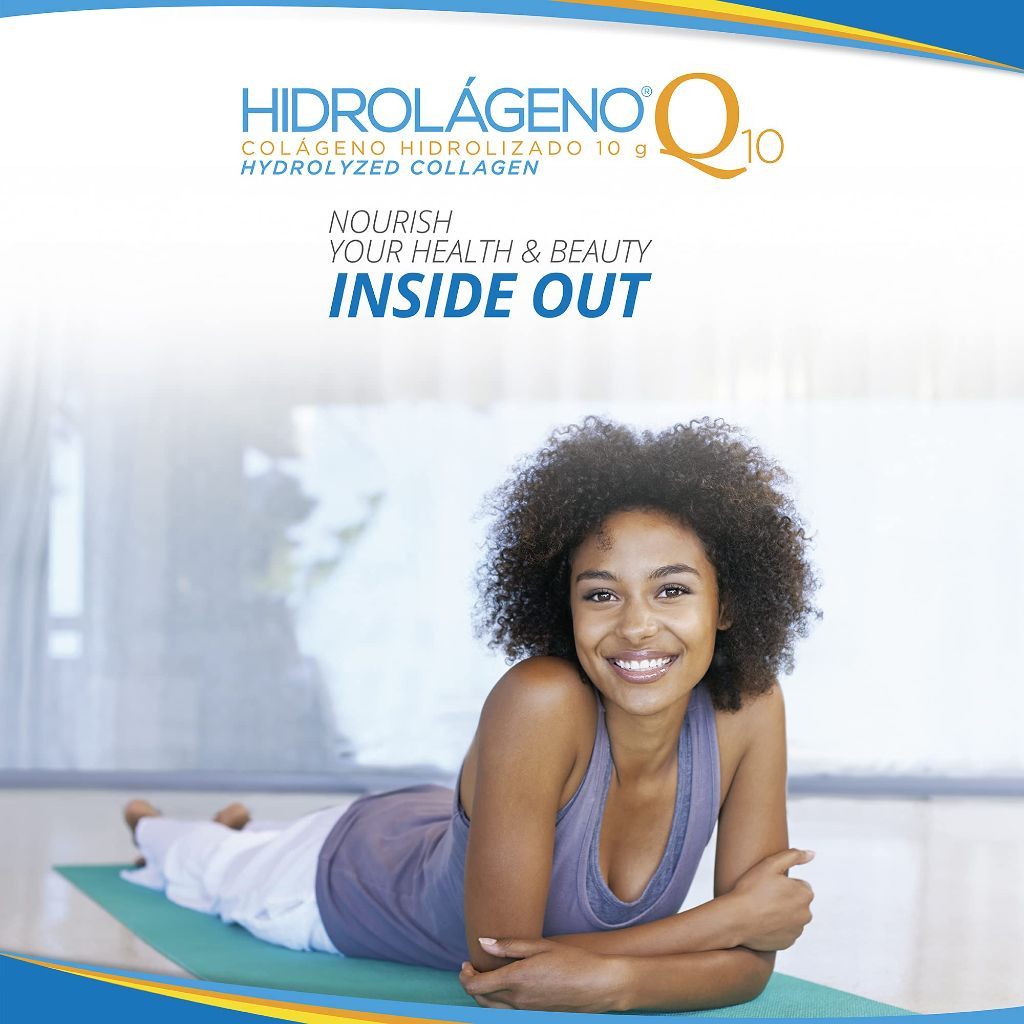Hidrolageno Q10 Hydrolyzed Collagen, Vitamins, ZINC, Antioxidants - 30 Sachets (4.2oz ea.)