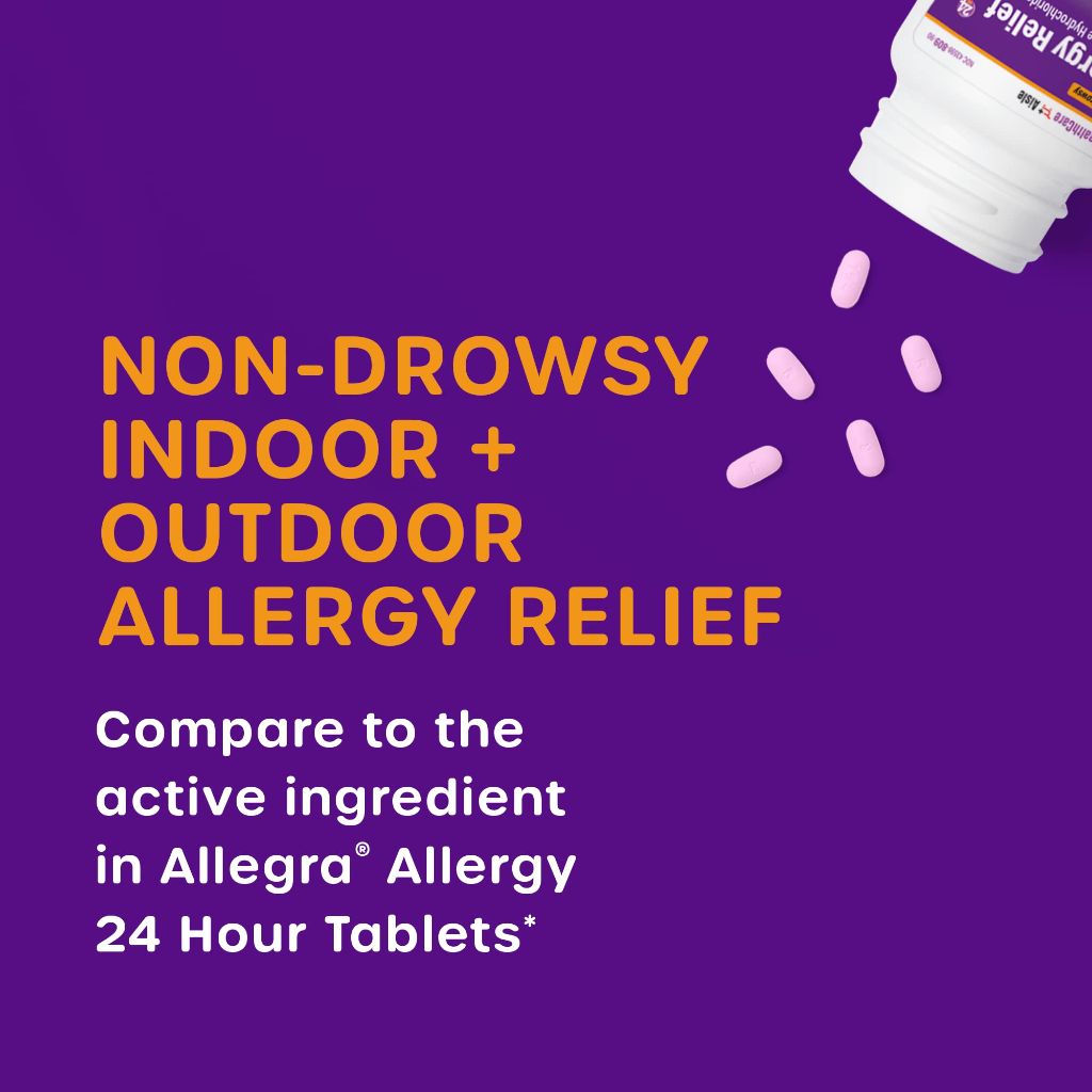HealthCareAisle Non-Drowsy Allergy Relief Fexofenadine HCl 180 mg - 90 Tablets