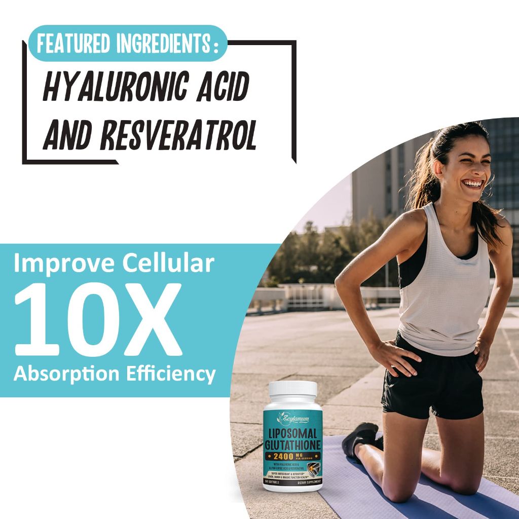 Liposomal Glutathione 2400mg - 60ct Softgels (6 Pack)
