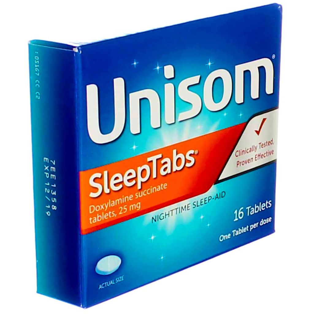 Unisom Sleep Tabs 25mg Doxylamine Succinate - 16ct.