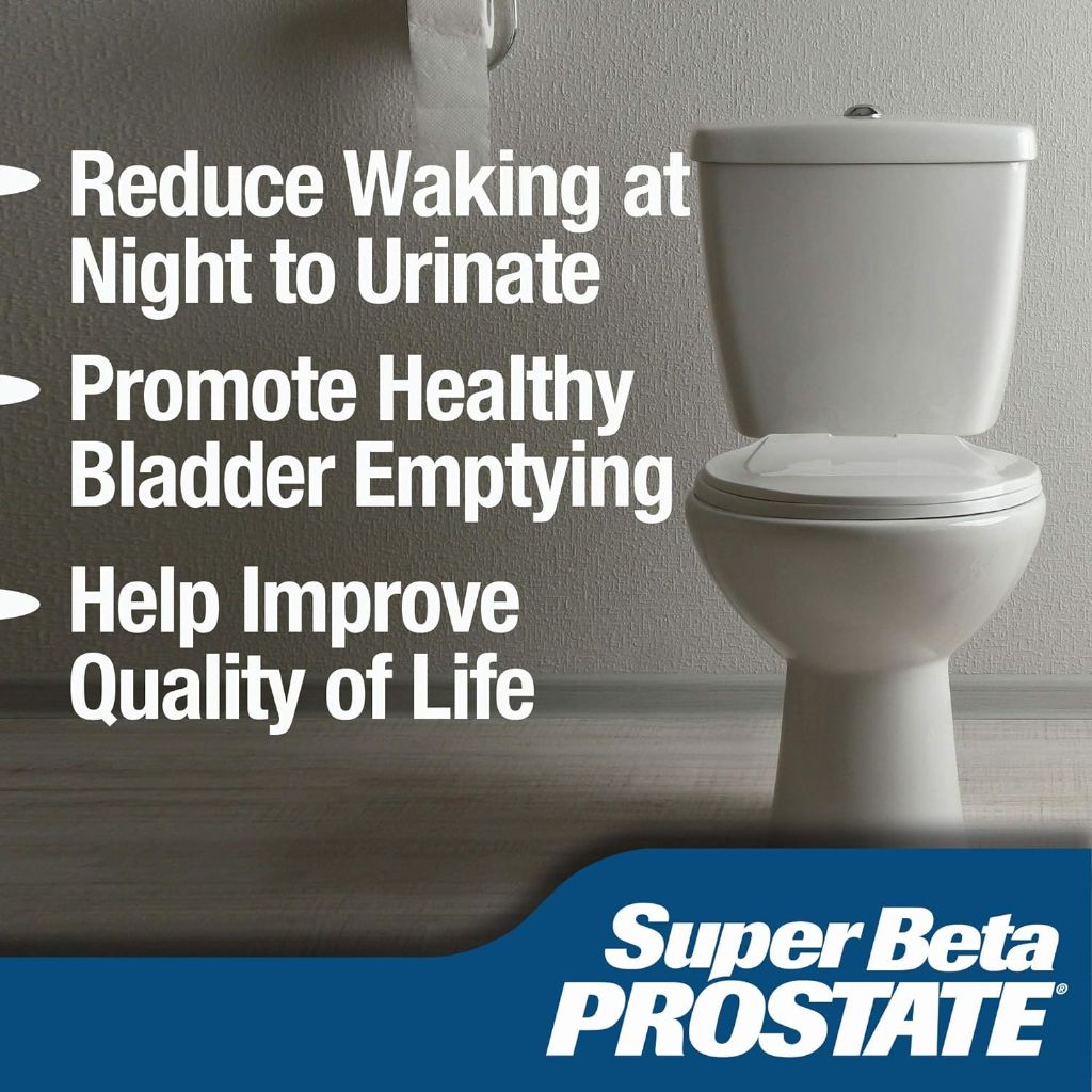 Super Beta Prostate Support Supplement for Men's Health - 60ct
