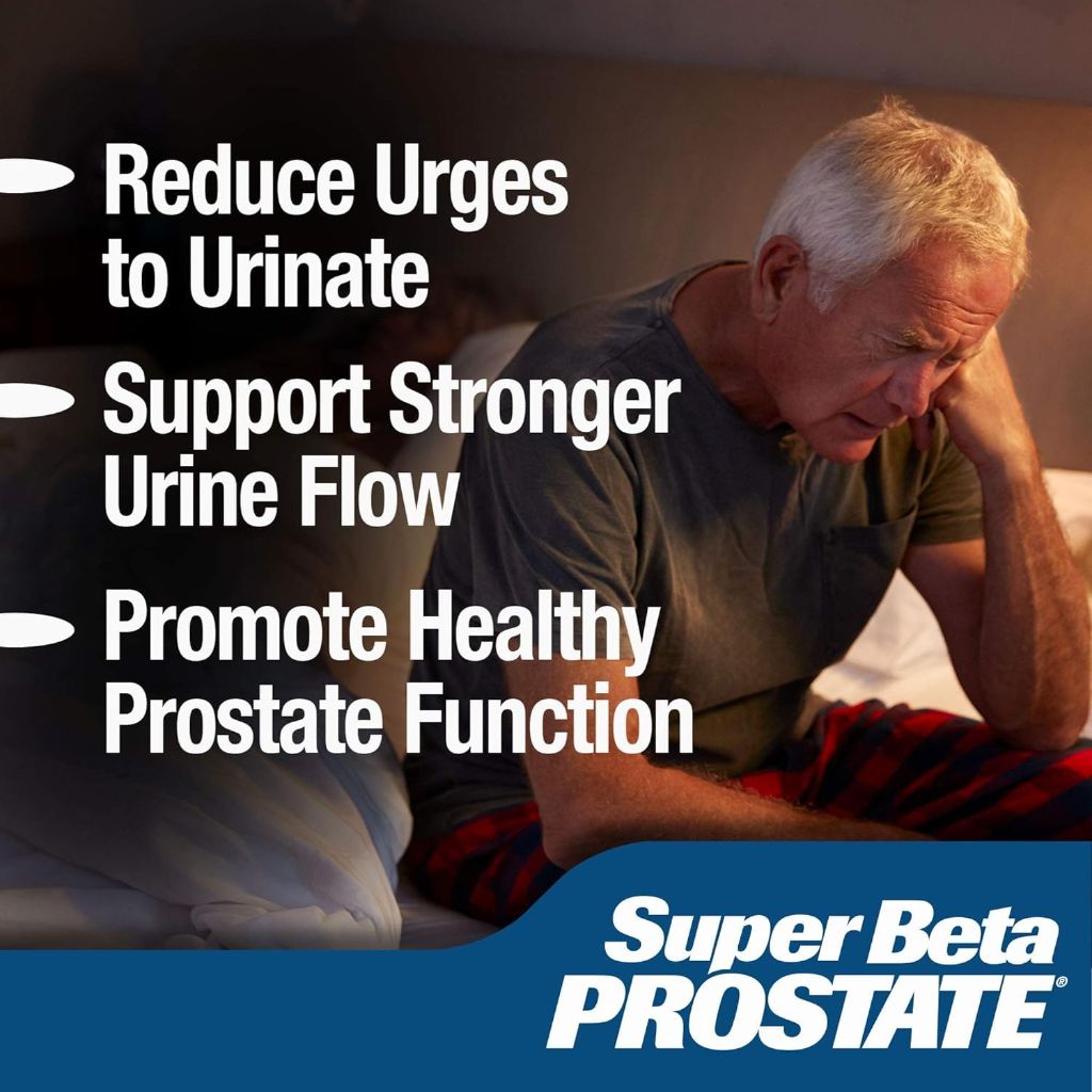 Super Beta Prostate Support Supplement for Men's Health - 60ct