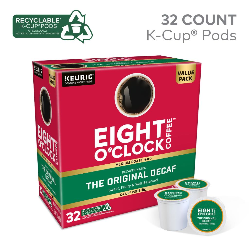Eight O'Clock Coffee The Original Decaf Keurig K-Cup Coffee Pods, 32ct.
