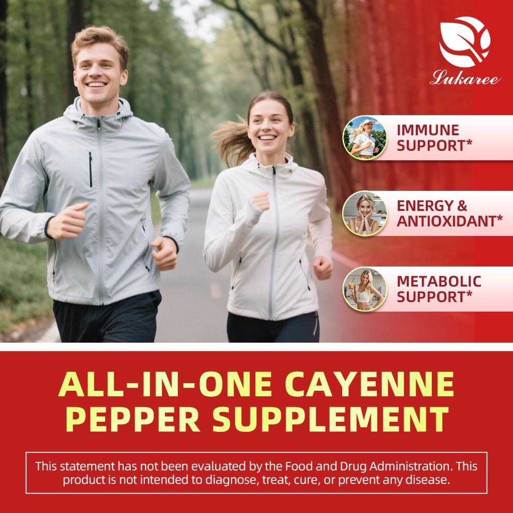 Cayenne Pepper Drops, 8-in-1 Complex - Fast Absorbing Berry Flavor, 2 FL OZ