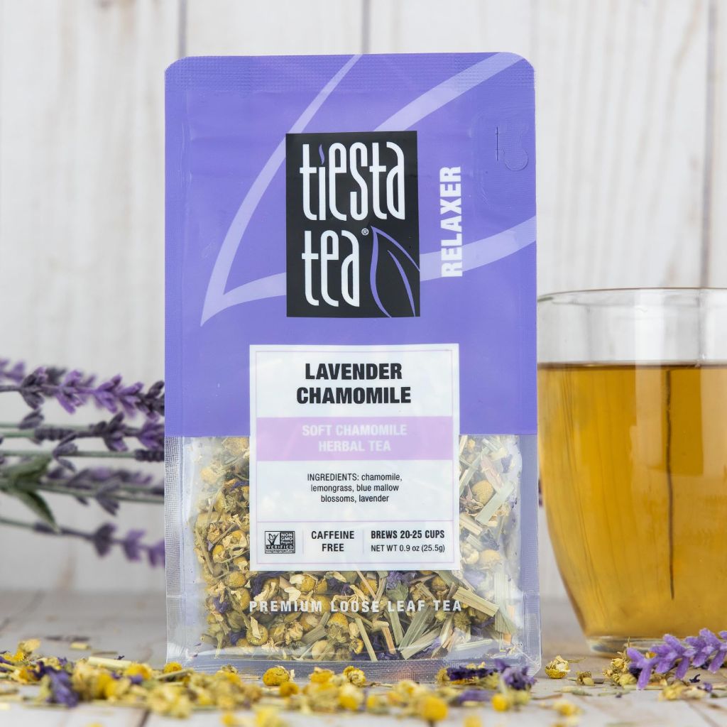 Tiesta Tea - Lavender Chamomile Herbal Tea, Loose Leaf, Resealable Pouch, 25 Cups, 0.9 Ounce