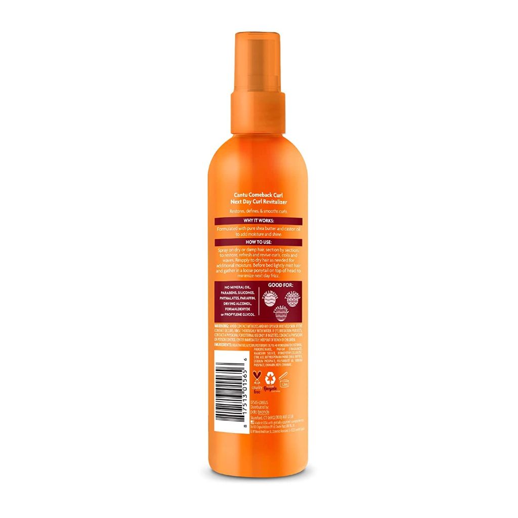 Cantu Shea Butter Comeback Curl Next Day Curl Revitalizer Spray - 12 fl. oz.