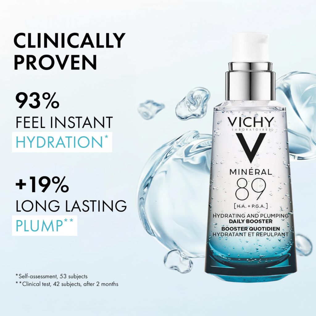 Vichy Mineral 89 Booster Oil-Free Pure Hyaluronic Acid Serum - 2.53 fl. oz.