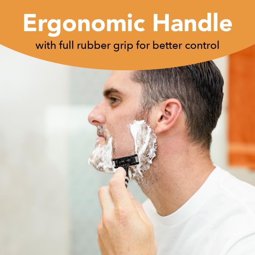 BIC Flex 5 Men's Disposable Razors, Precision Edging Blade & Ergonomic Anti-Slip Grip (6ct.)