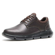 SZ 9.5, Men's Orthopedic Leather Dress Walking Shoes: - Light Brown