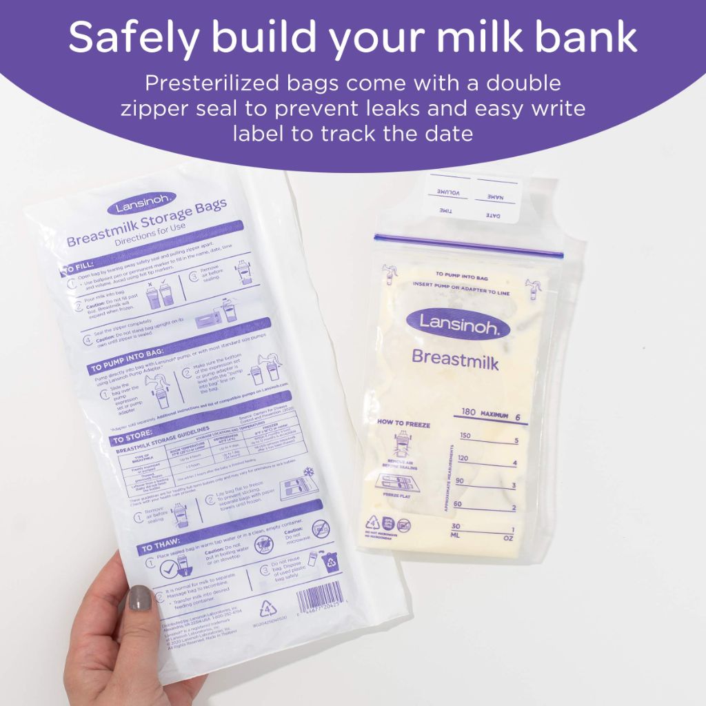 Lansinoh Breastmilk Storage Bags, 25 ct.