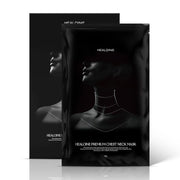Healoine Celestial Black Diamond Neck Mask w/Collagen Acetyl Hexapeptide - 2 Masks
