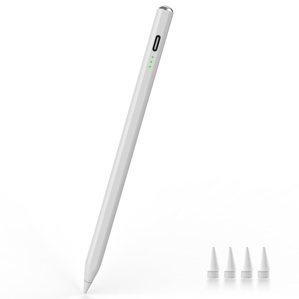GlowPlayX Stylus Pen for iPad 2018–2025 - White