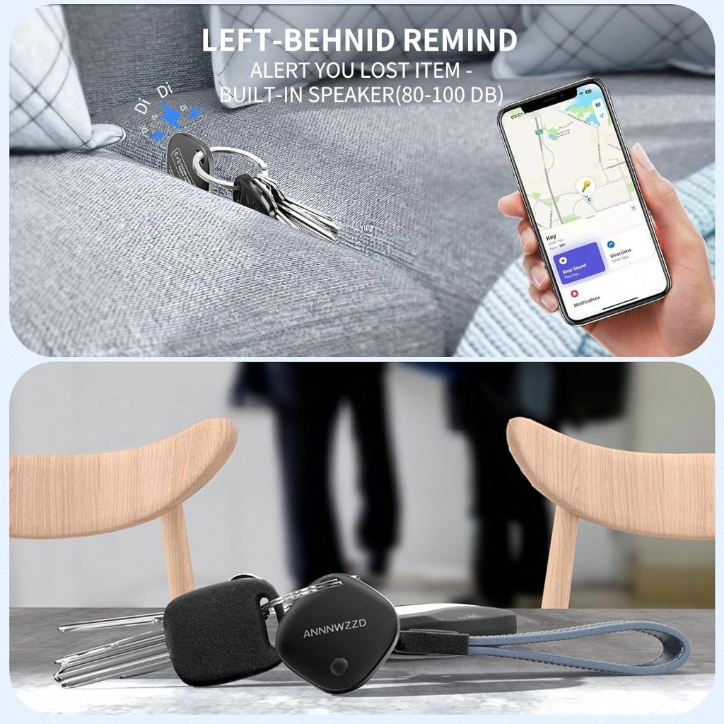 ANNNWZZD Tags 2 Pack Item Finders (iOS Only) - White/Black