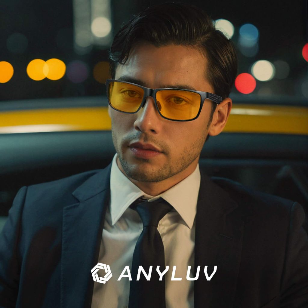 ANYLUV Blue Light Blocking/Night Driving Glasses Men