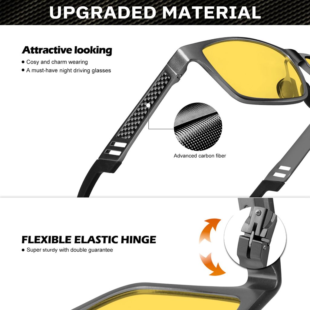 ANYLUV Blue Light Blocking/Night Driving Glasses Men