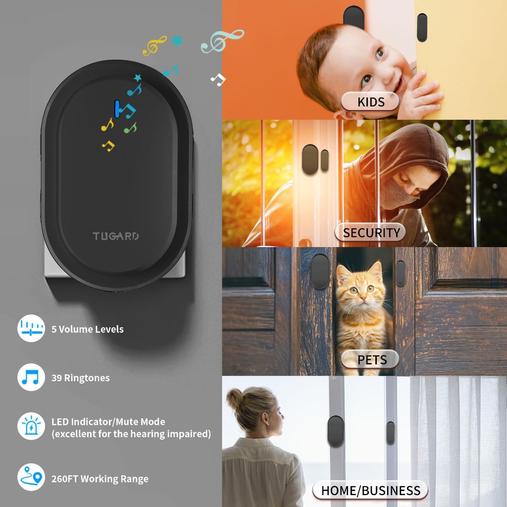 Smart Alarm System - Wireless Doorbell Alarm Kit