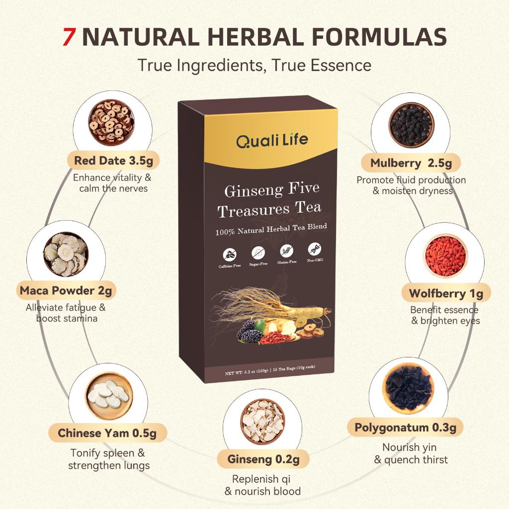 Ginseng Five Treasures Tea