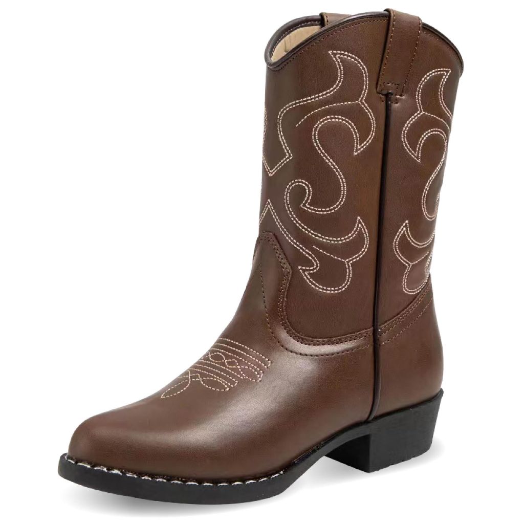 Canyon Trails Premium Kids Cowboy Boots - (Brown) size 5M