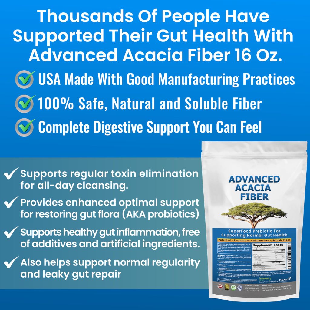 Advanced Acacia Organic Soluble Fiber/Prebiotic Gut Repair Powder 2.5 Ibs