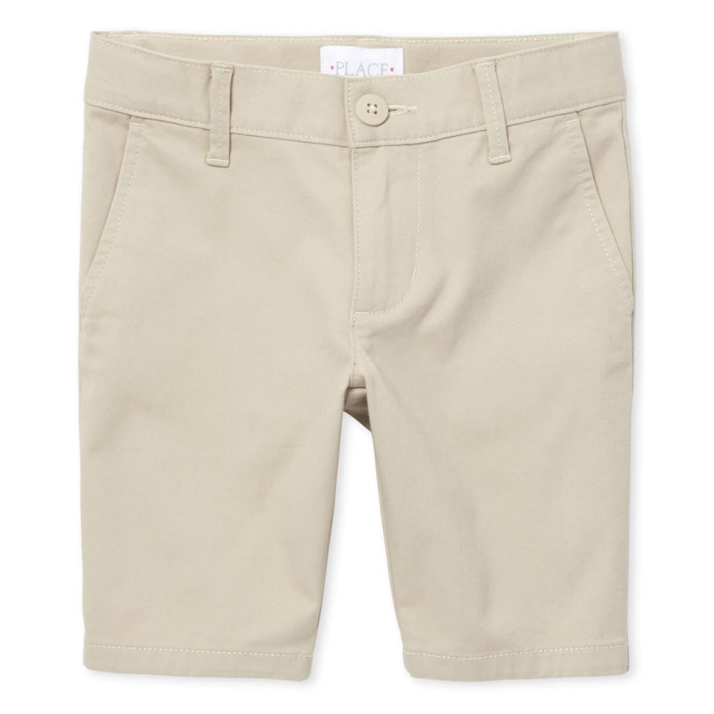 The Children's Place Girl's Chino Shorts - Bisquit, Size 6 Slim