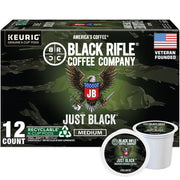 Black Rifle Coffee Company Just Black Medium Roast Keurig K-Cup Coffee Pods, 12ct.