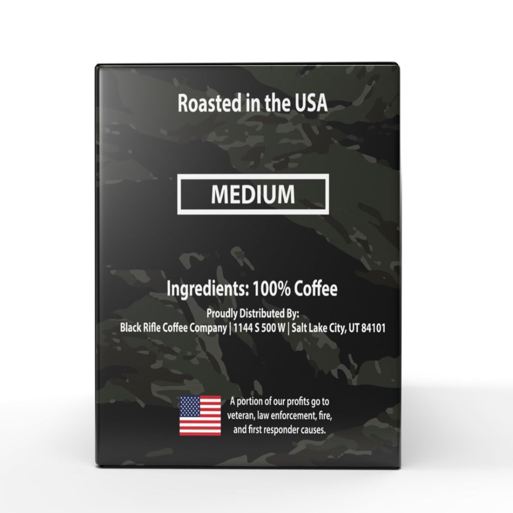 Black Rifle Coffee Company Just Black Medium Roast Keurig K-Cup Coffee Pods, 12ct.