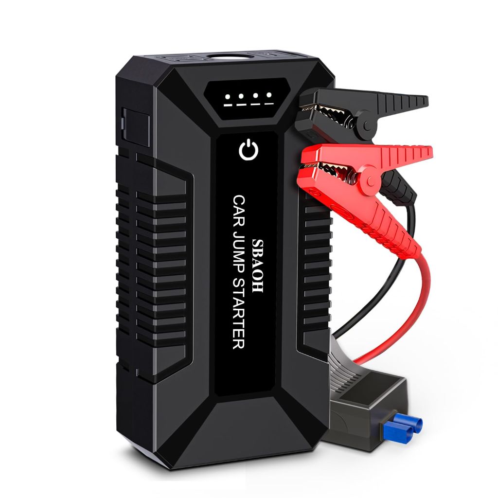SBAOH Portable Battery Jump Starter/Power Bank 3000A Peak 12V