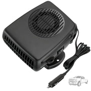 Blytra Portable Car Heater with Fast Heating and Cooling, Electronic Auto Fan Heater 12V 200W, 360° Rotatable Auto Fan for Effective Windshield Defrosting and Defogging in Vehicles, Black