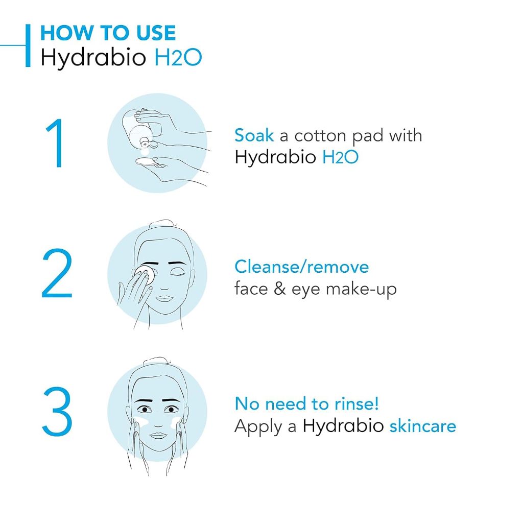 Bioderma Hydrabio H2O Micellar Water for Dehydrated Sensitive Skin - 16.9 fl. oz.