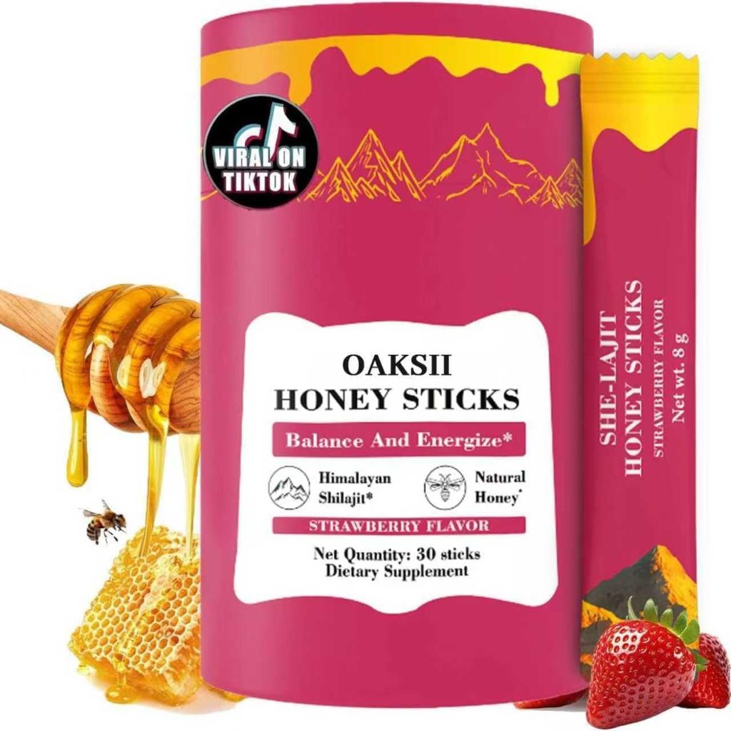 Shilajit Women's Honey Stick, Strawberry -30 units