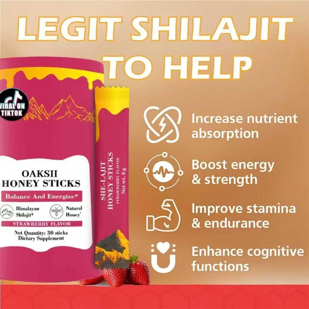 Shilajit Women's Honey Stick, Strawberry -30 units