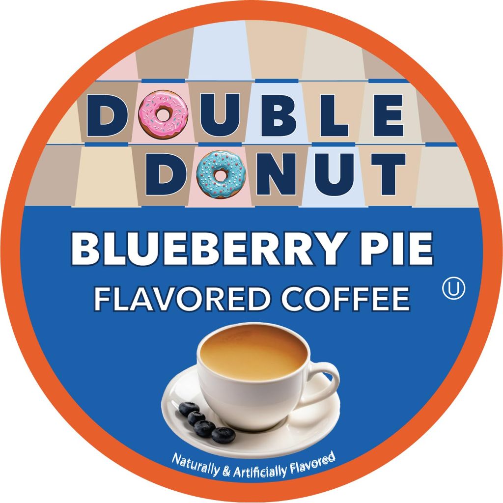 Double Donut Coffee Blueberry Pie Keurig K-Cup Coffee Pods - 24ct.