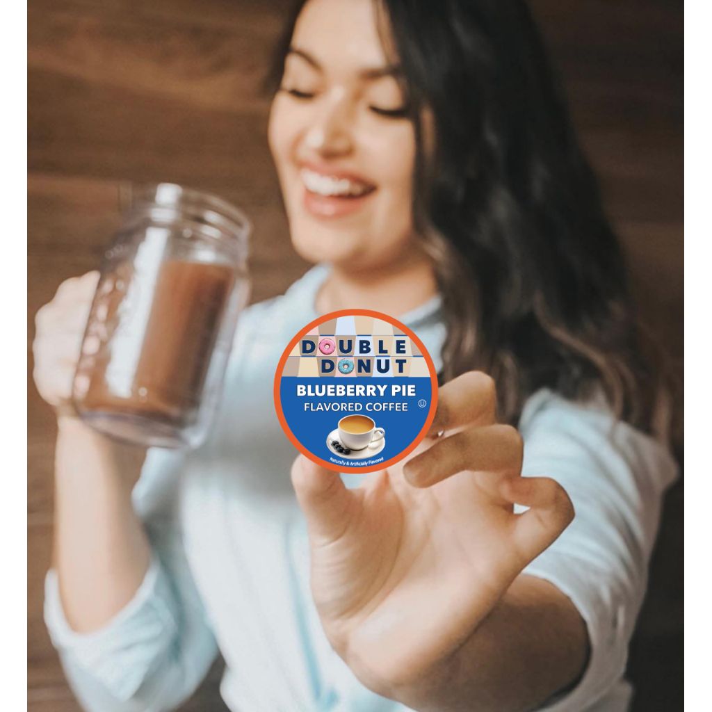 Double Donut Coffee Blueberry Pie Keurig K-Cup Coffee Pods - 24ct.