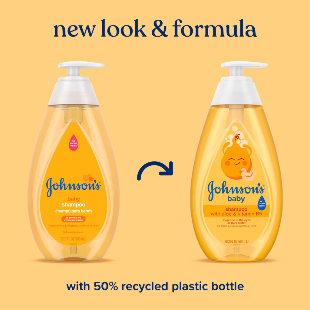 Johnson's Baby Shampoo with Aloe Vera & Vitamin B5, Tear Free - 20.3 fl. oz.