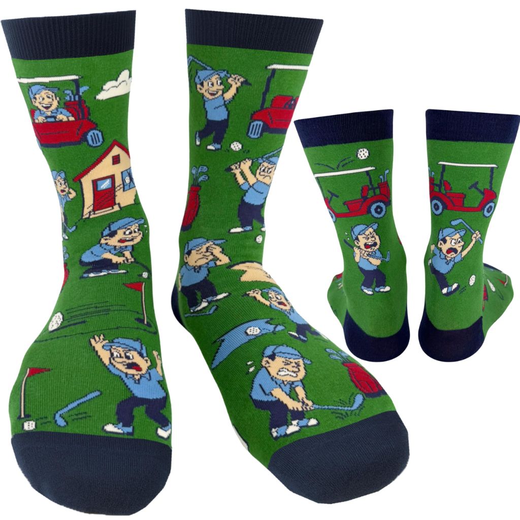 I'D RATHER BE CHASING Funny Socks - Golf (One Size)