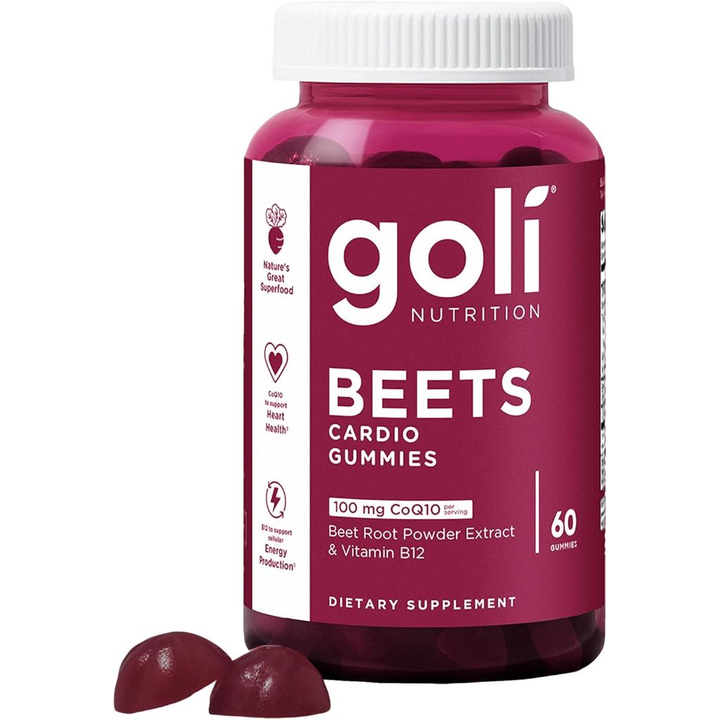 Goli Beets Cardio Gummies with CoQ10 and Vitamin B12 - 60ct.