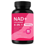 NAD+ for Women with Nicotinamide Riboside & Resveratrol & CoQ10 - 90 Capsules