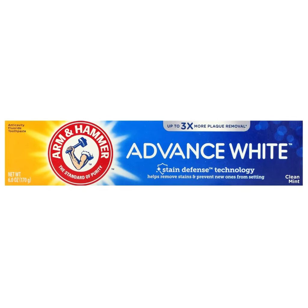 ARM & HAMMER Advance White Extreme Whitening Baking Soda and Peroxide Toothpaste, Fresh Mint, Twin Pack 6 oz
