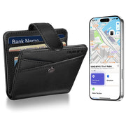 HiWe Bifold Wallets with Smart Anti-Loss Find My Tracker, RFID - Black