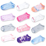 Hanes Girls' No Show Socks - Assorted Colors, Medium (12 Pair)