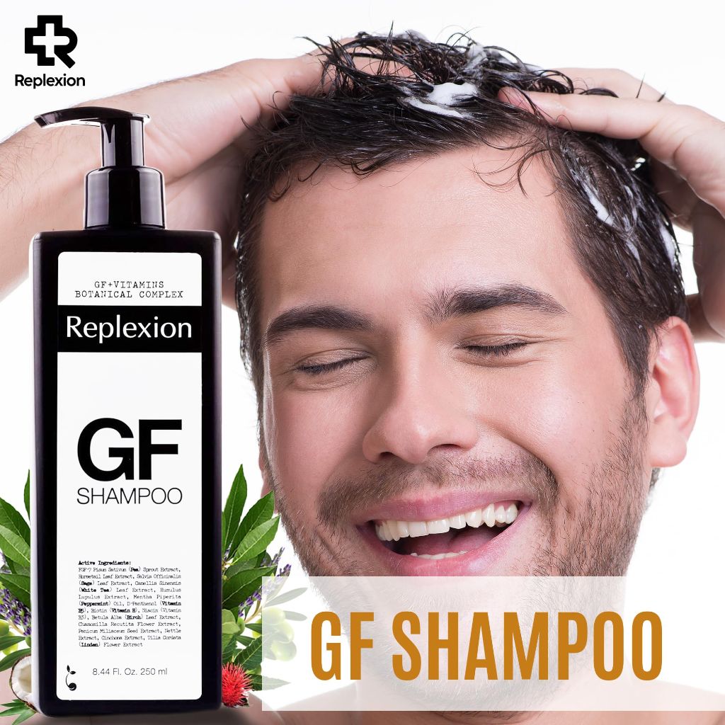 Replexion Hair Growth Shampoo - Healthy Scalp and Thicker Hair with Botanical Growth Factor