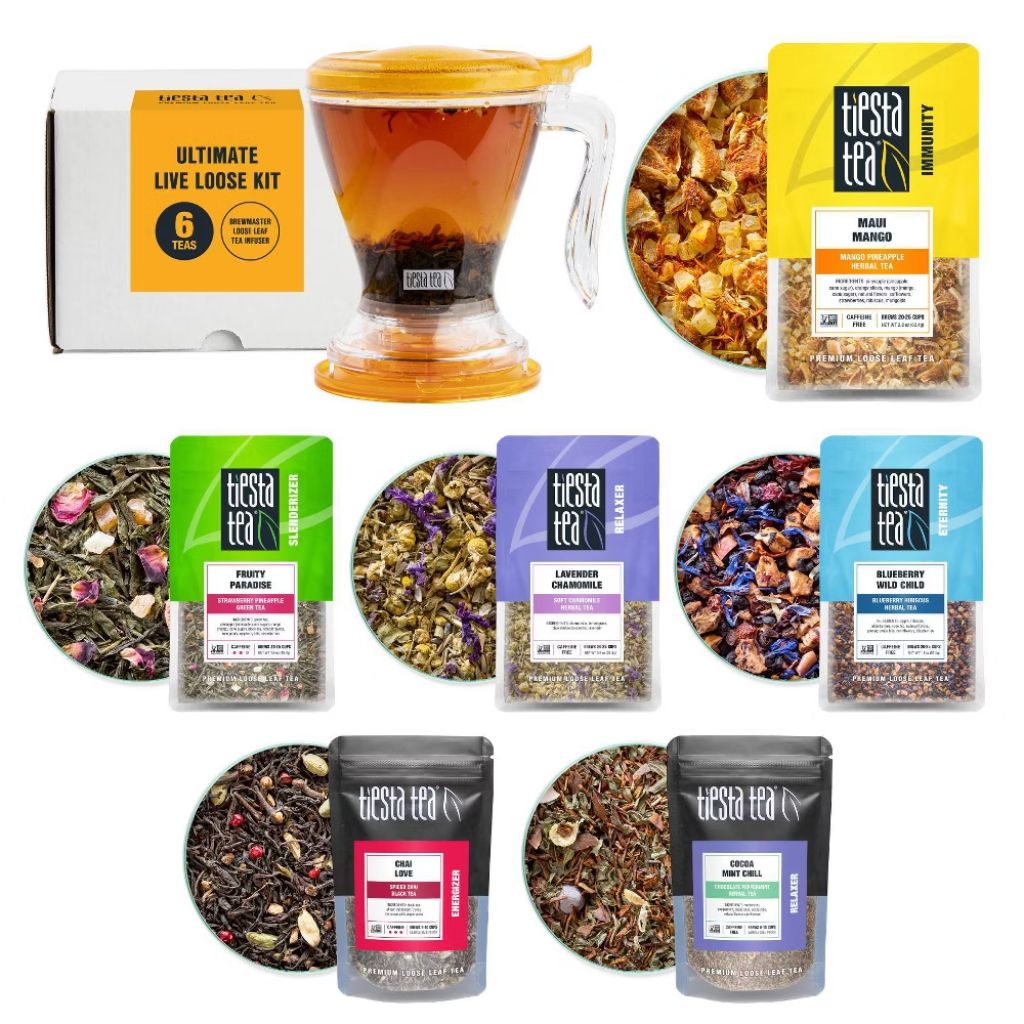 Tiesta Tea - Ultimate Live Loose Kit  Loose Leaf Tea Starter Kit- 16oz