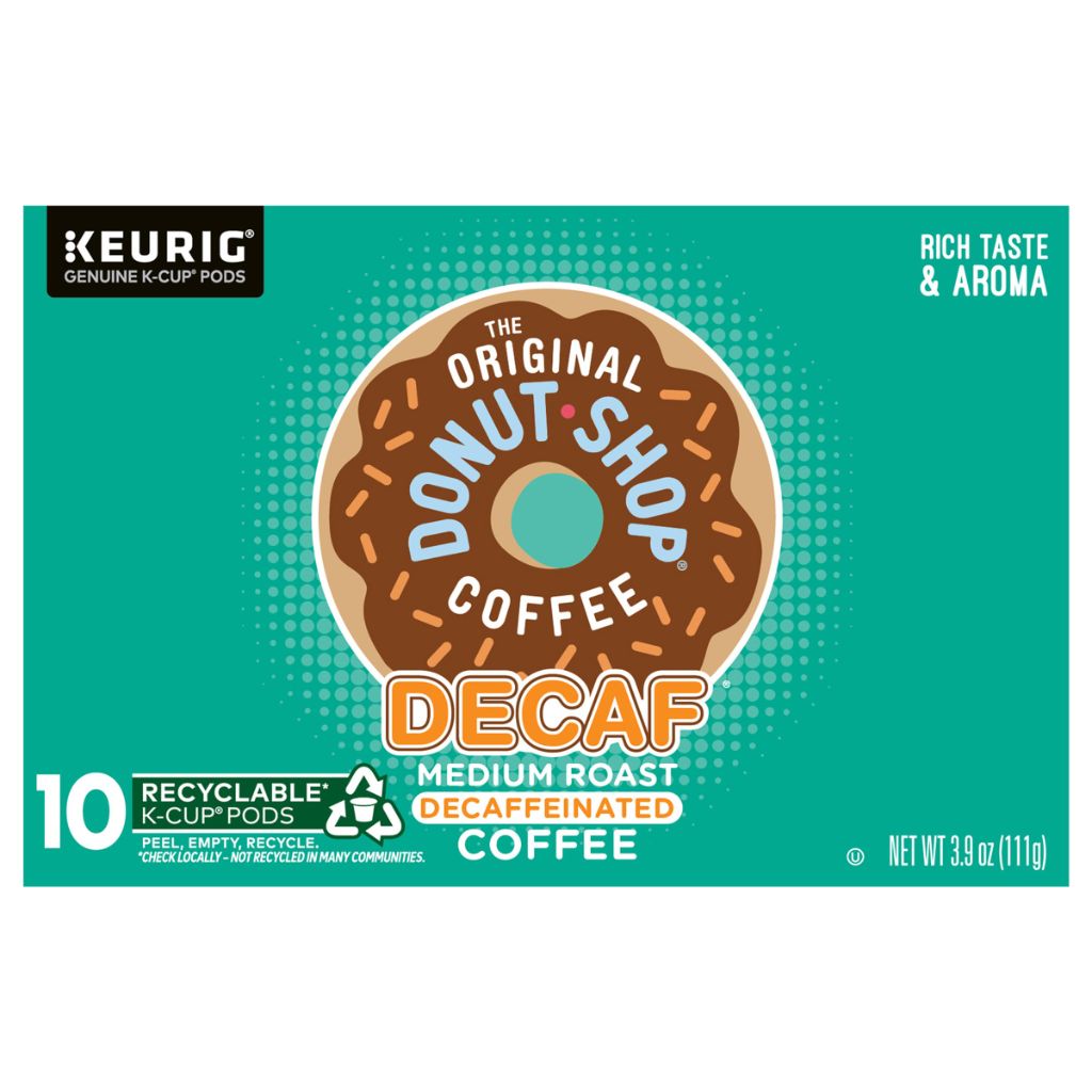 The Original Donut Shop, Decaf K-Cup Pods, Medium Roast Coffee, 10 Count