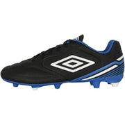 Umbro Boy's Classico 13 FG Jr. Soccer Shoe, Black/White/Royal, 4.5Y