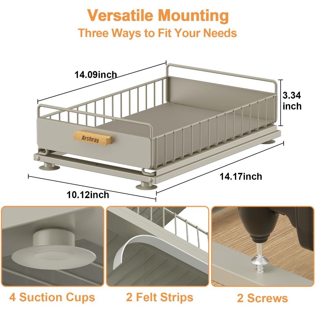 Under Sink Organizer Kitchen - Bathroom and Storage 2 Tier,